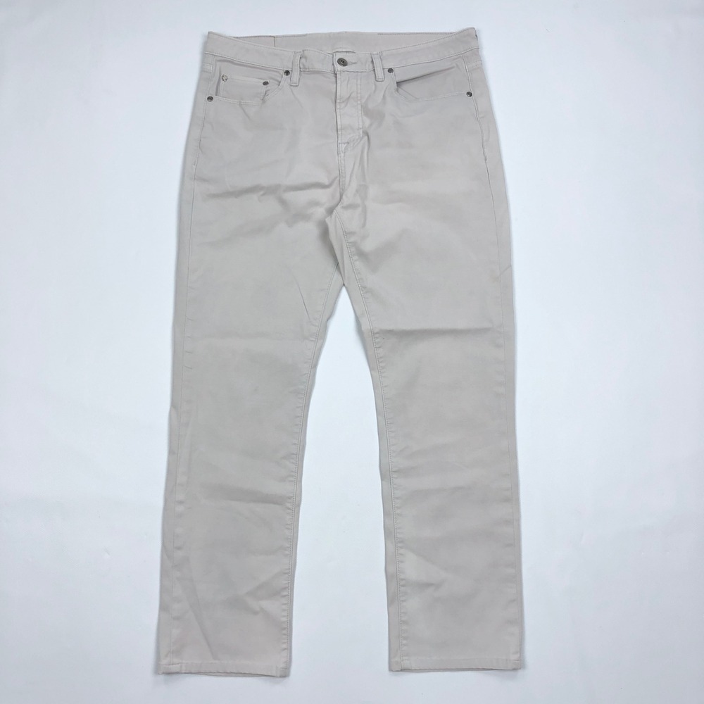 Johnnie-O Atlas 5-Pocket Pants Mens 35x29 Chrome Grey Straight Leg